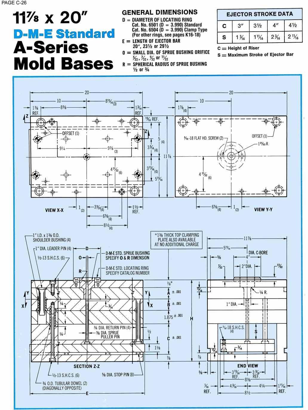 DME A series mold base 1220A